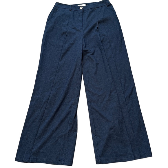 Commense Pants - NWT Commense blue wide leg pleated pants sz L